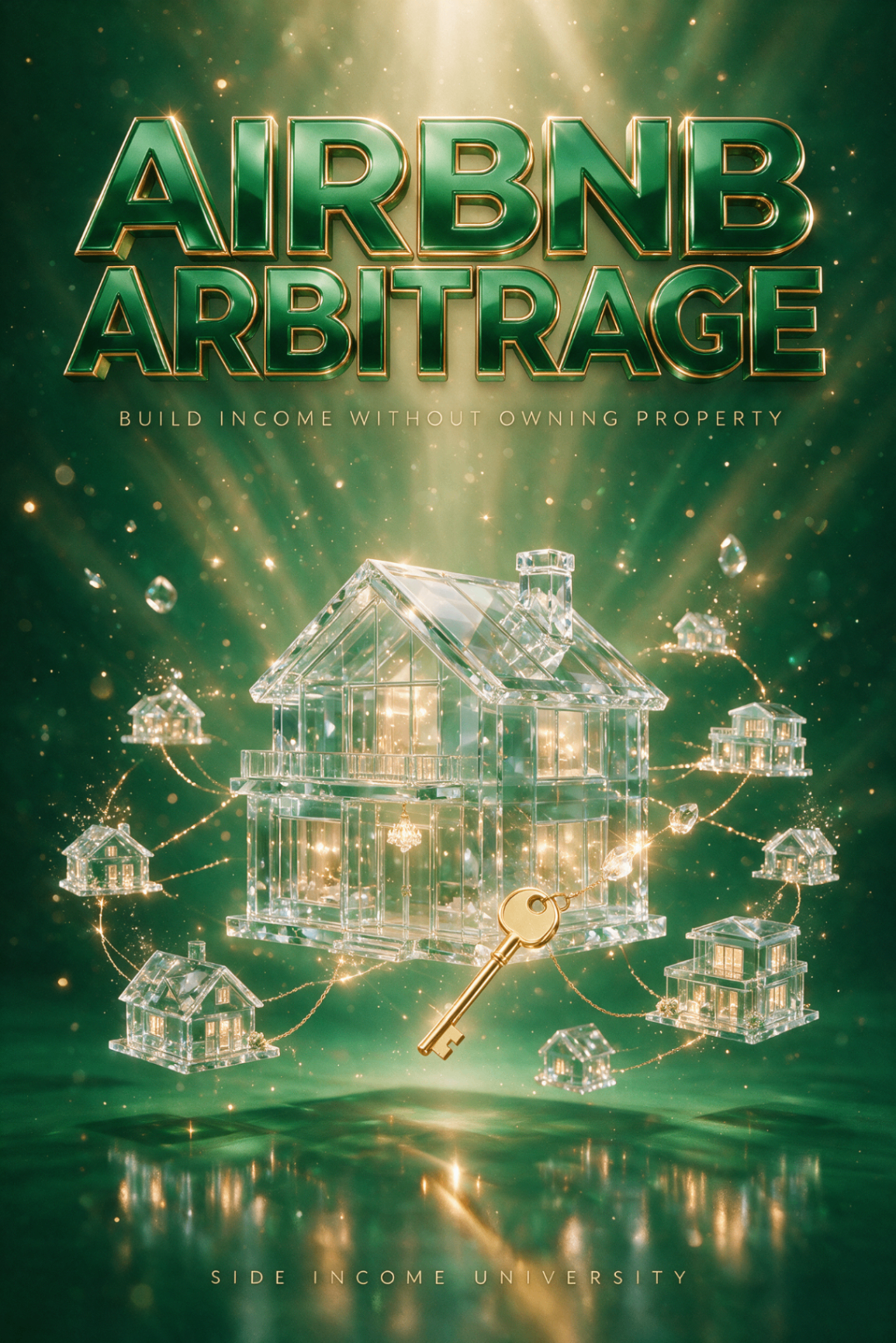 Airbnb Arbitrage course cover: Build income without owning property.