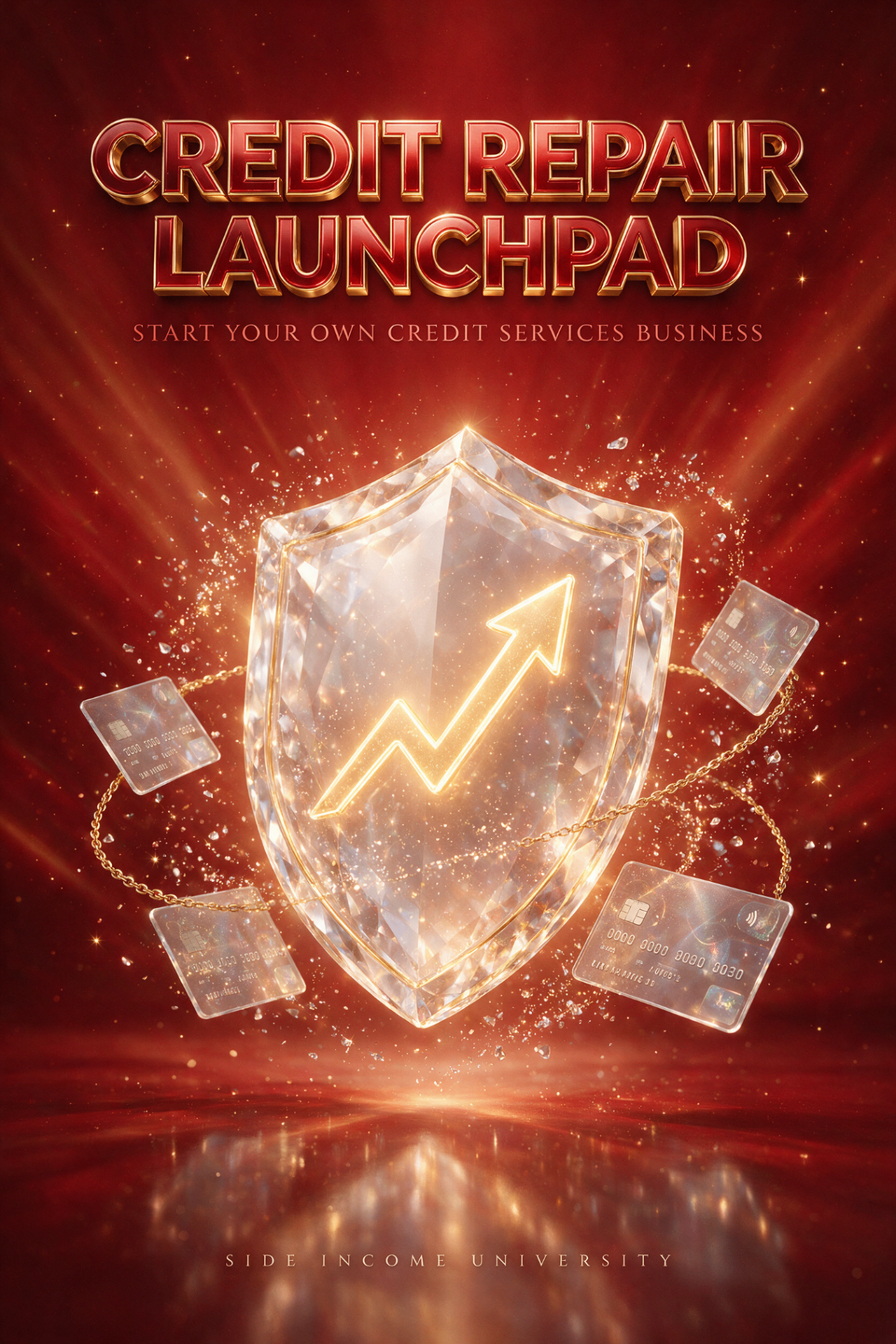 Credit Repair Launchpad course cover: Start your own credit services business.