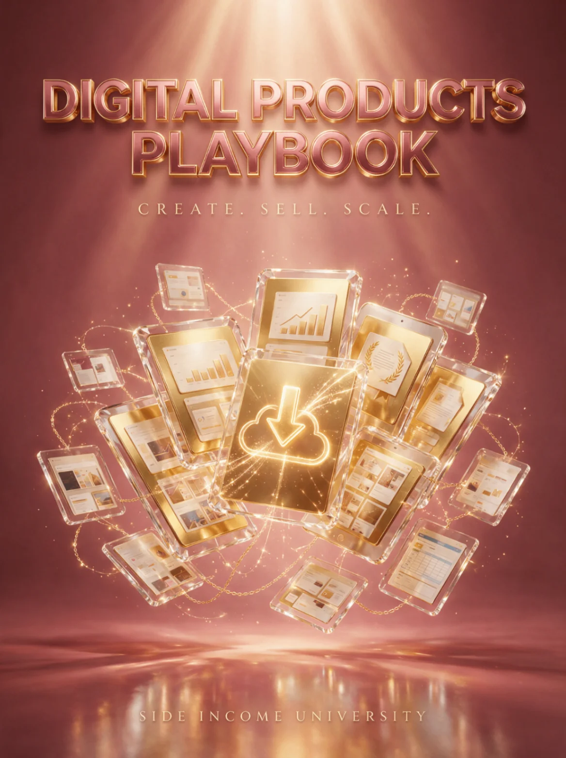 Digital Products Playbook course cover: Create, sell, and scale digital products, honestly.